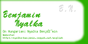 benjamin nyalka business card